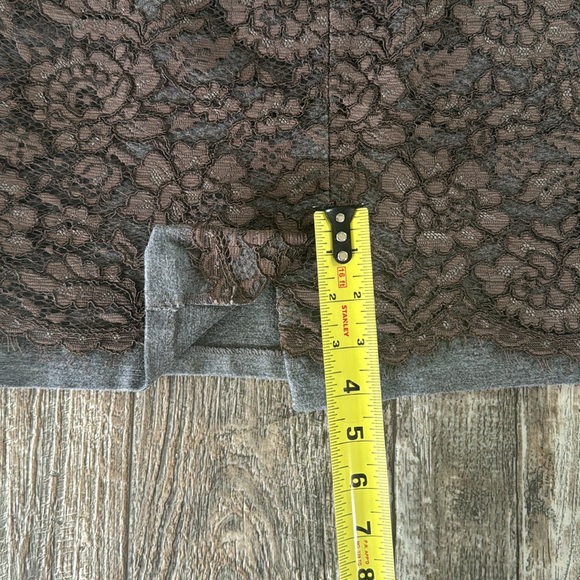 LOFT PETITE BEAUTIFUL LACE BROWN SKIRT, SIZE, 00P - Picture 9 of 9